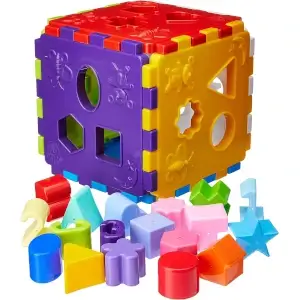 1 - Cubo Didático com Blocos - Presente Genial